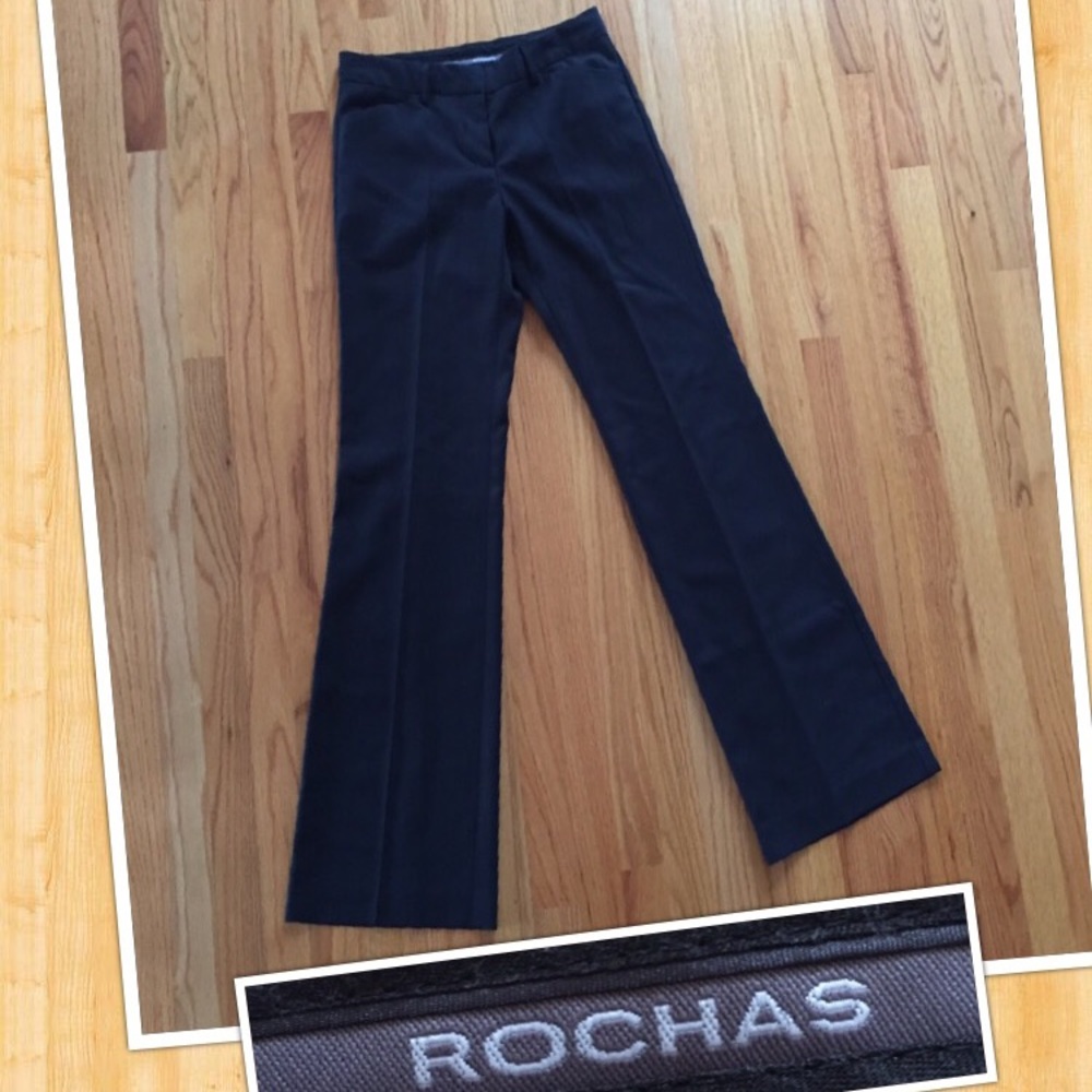 ROCHAS 🛍 black trousers EUC inseam 33”